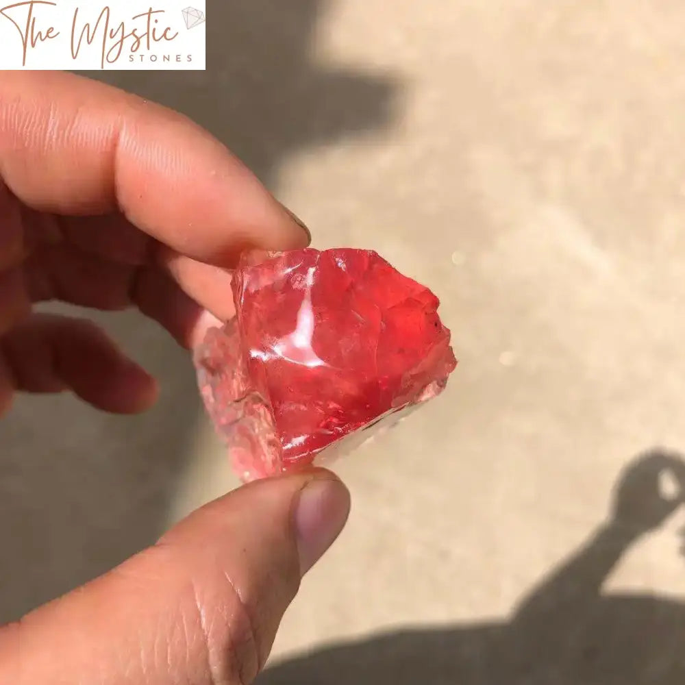 Watermelon Red Quartz Crystal Gravel - 100G