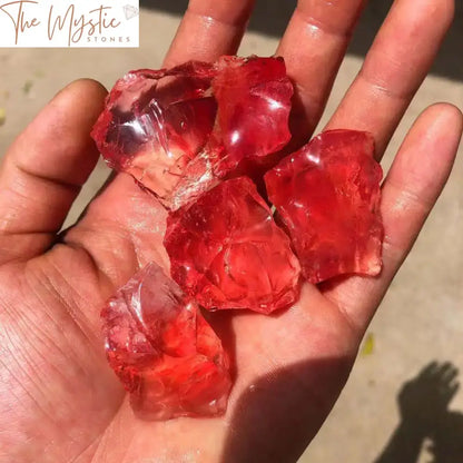 Watermelon Red Quartz Crystal Gravel - 100G