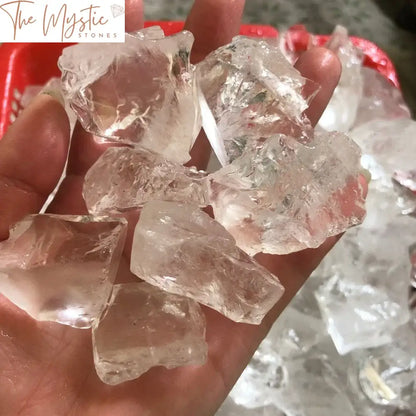 White Clear Crystal Rough Specimen - 100G