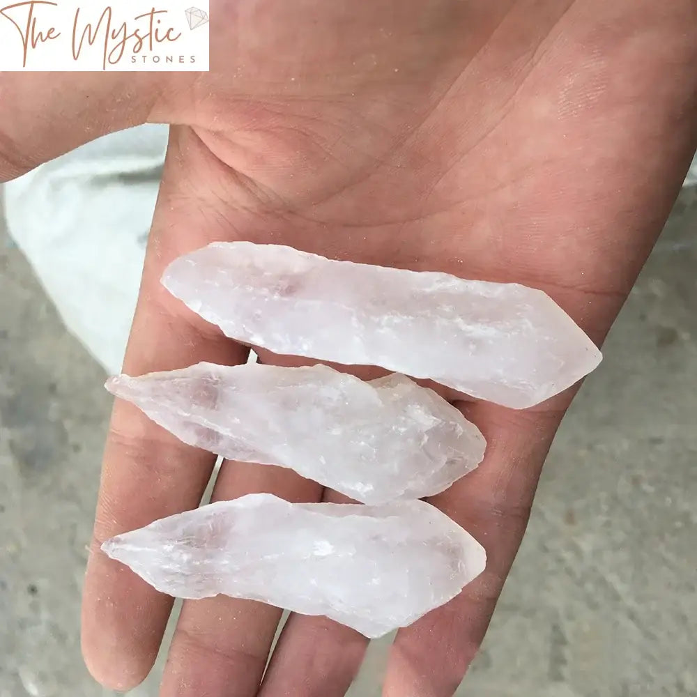 White Crystal Quartz Energy Wand