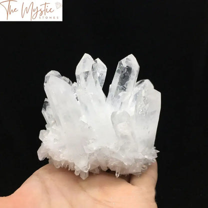 White Phantom Quartz Crystal Cluster