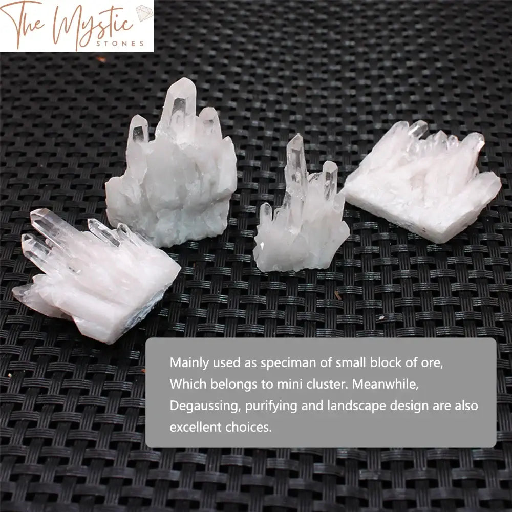 White Quartz Crystal Cluster Geode