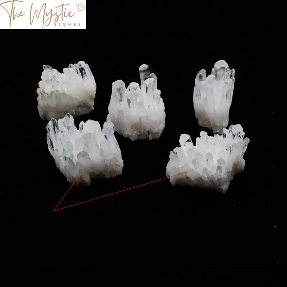 White Quartz Crystal Cluster Geode