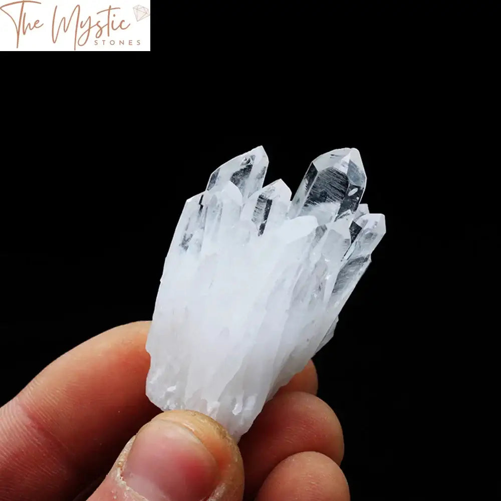 White Quartz Crystal Cluster Geode