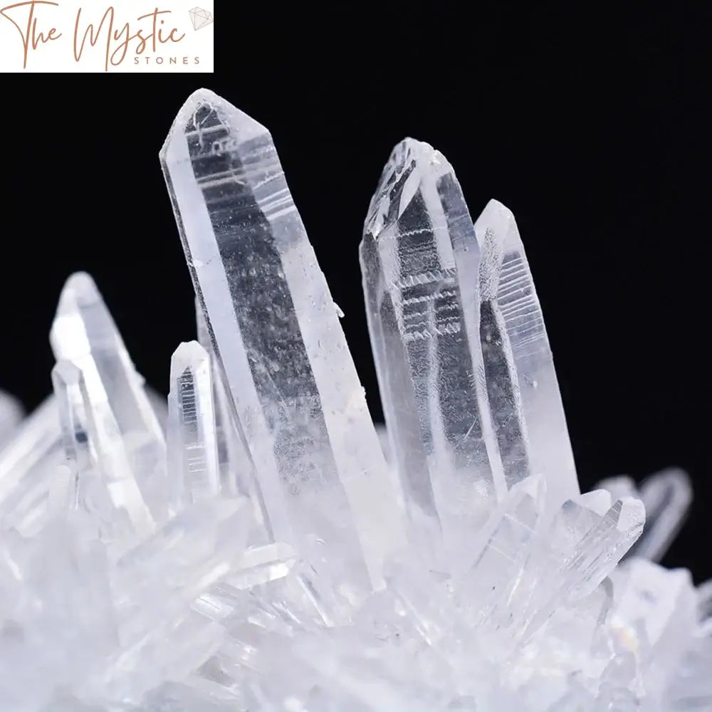 White Quartz Crystal Cluster Healing Mineral Specimen