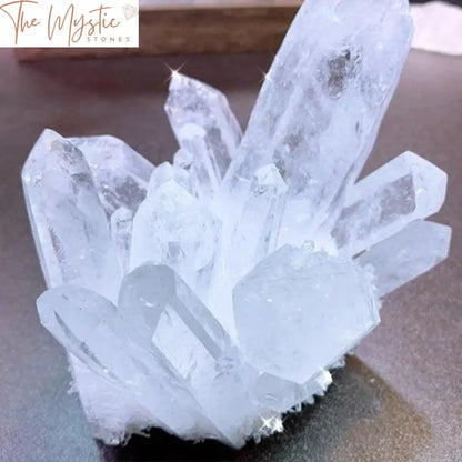 White Quartz Crystal Cluster Healing Mineral Specimen