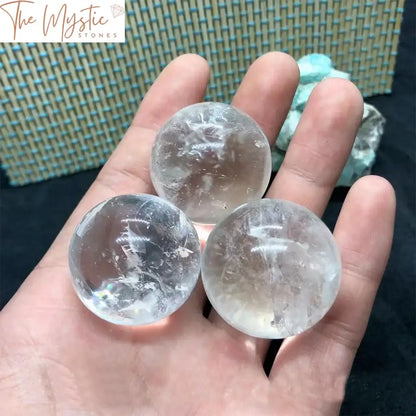 White Quartz Crystal Healing Sphere