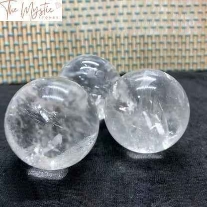 White Quartz Crystal Healing Sphere