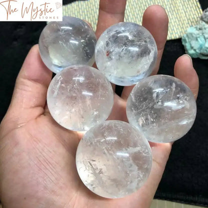 White Quartz Crystal Healing Sphere