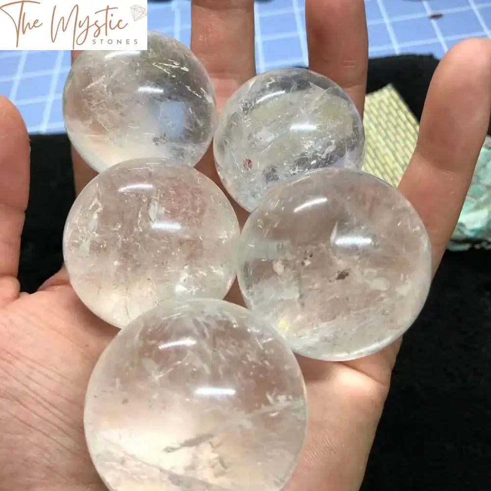 White Quartz Crystal Healing Sphere