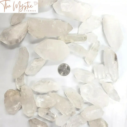 White Quartz Crystal Points - Bulk Reiki Healing Set