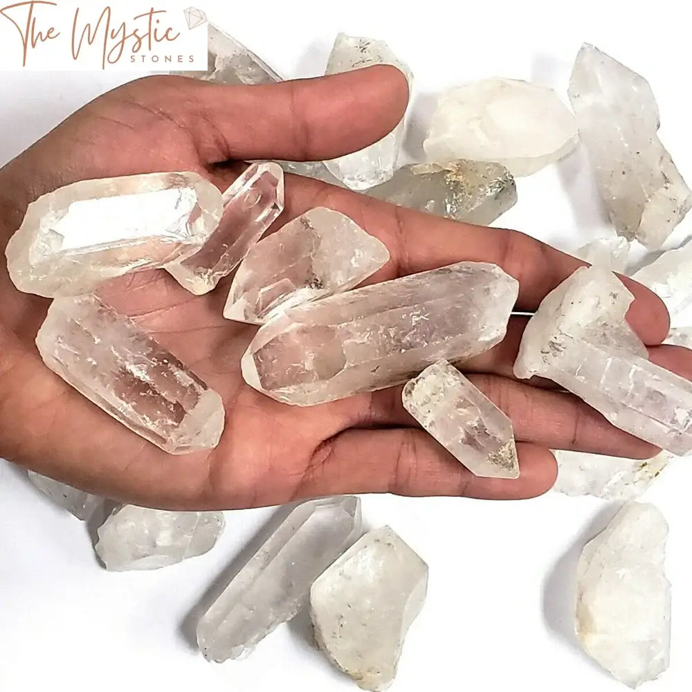 White Quartz Crystal Points - Bulk Reiki Healing Set