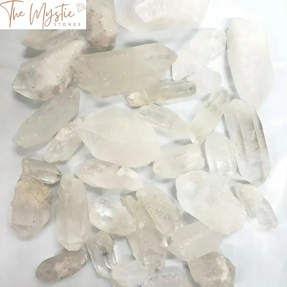 White Quartz Crystal Points - Bulk Reiki Healing Set