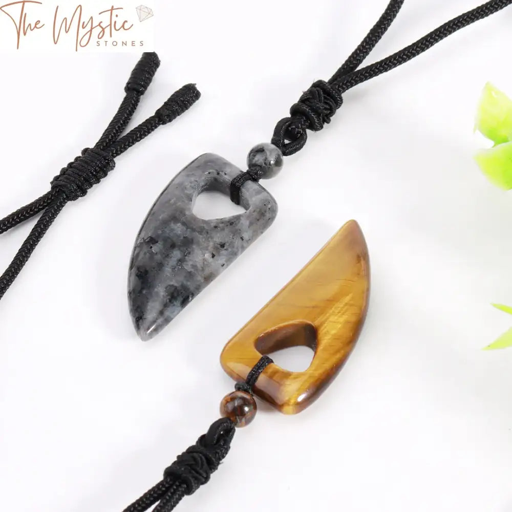 Wolf Tooth Crystal Pendant Necklace