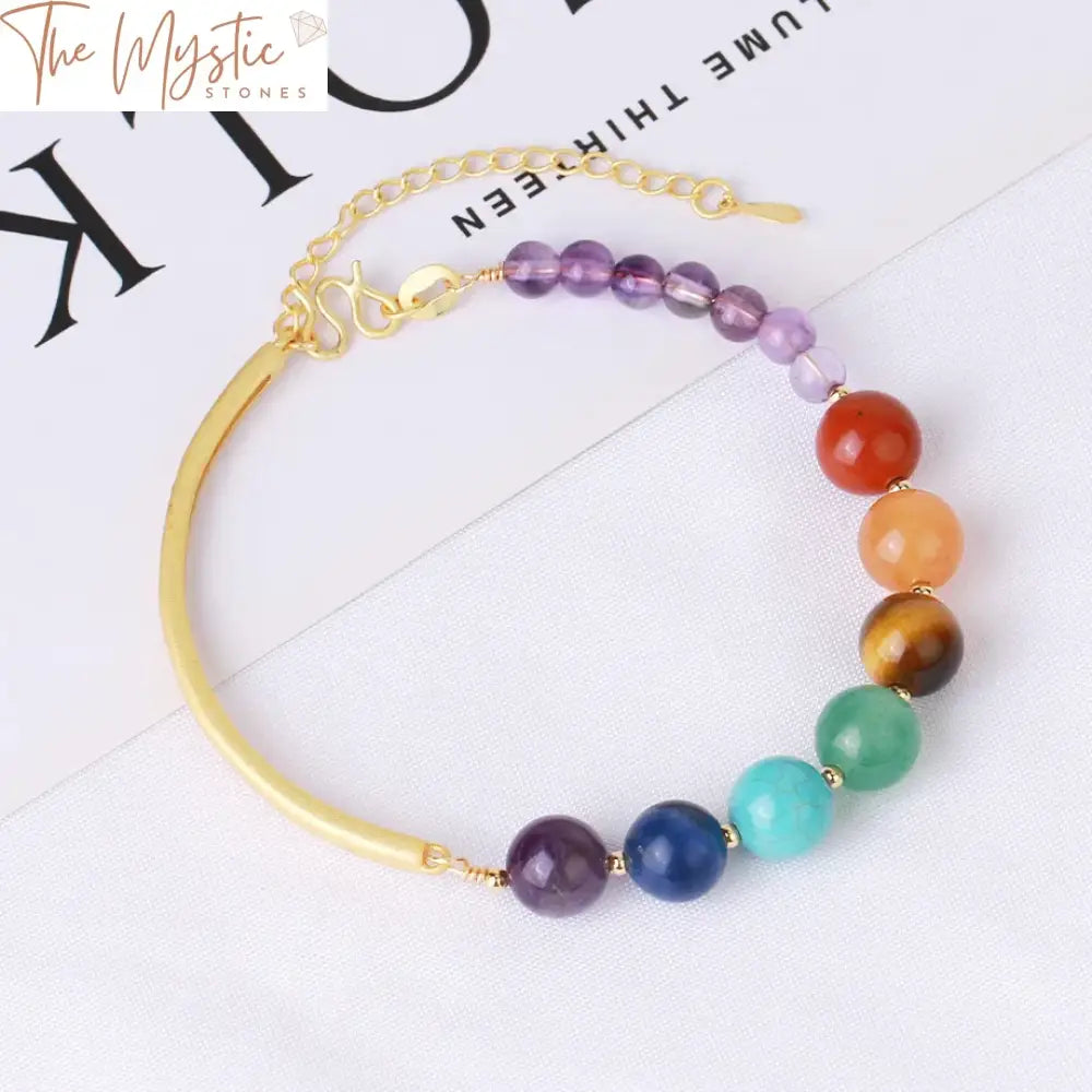 Women’s Healing 7 Chakra Adjustable Crystal Bracelet