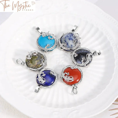 Women’s Natural Stone Crystal Pendants - Mixed Colors