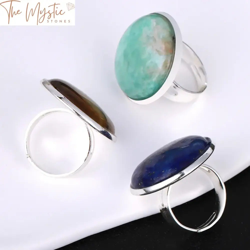 Women’s Natural Stone Crystal Ring