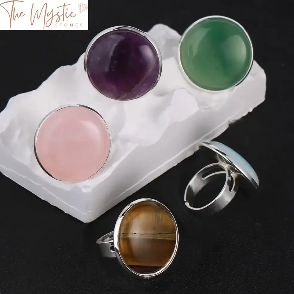 Women’s Natural Stone Crystal Ring