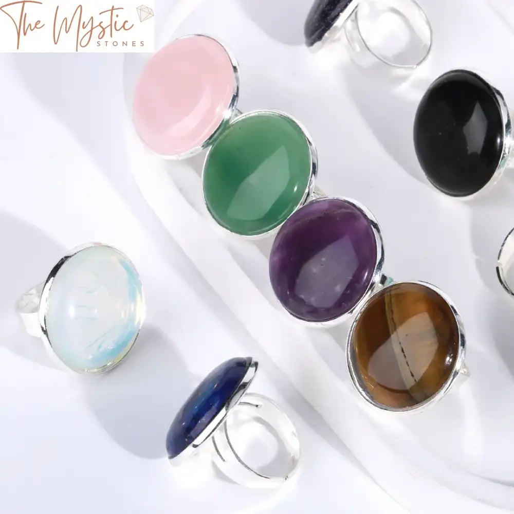 Women’s Natural Stone Crystal Ring