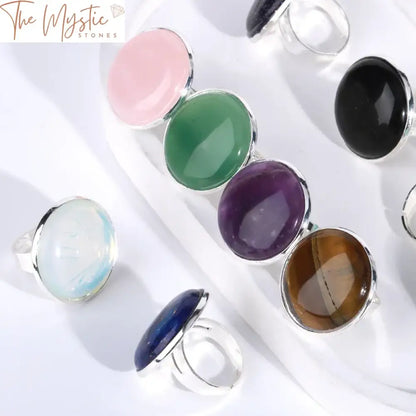 Women’s Natural Stone Crystal Ring