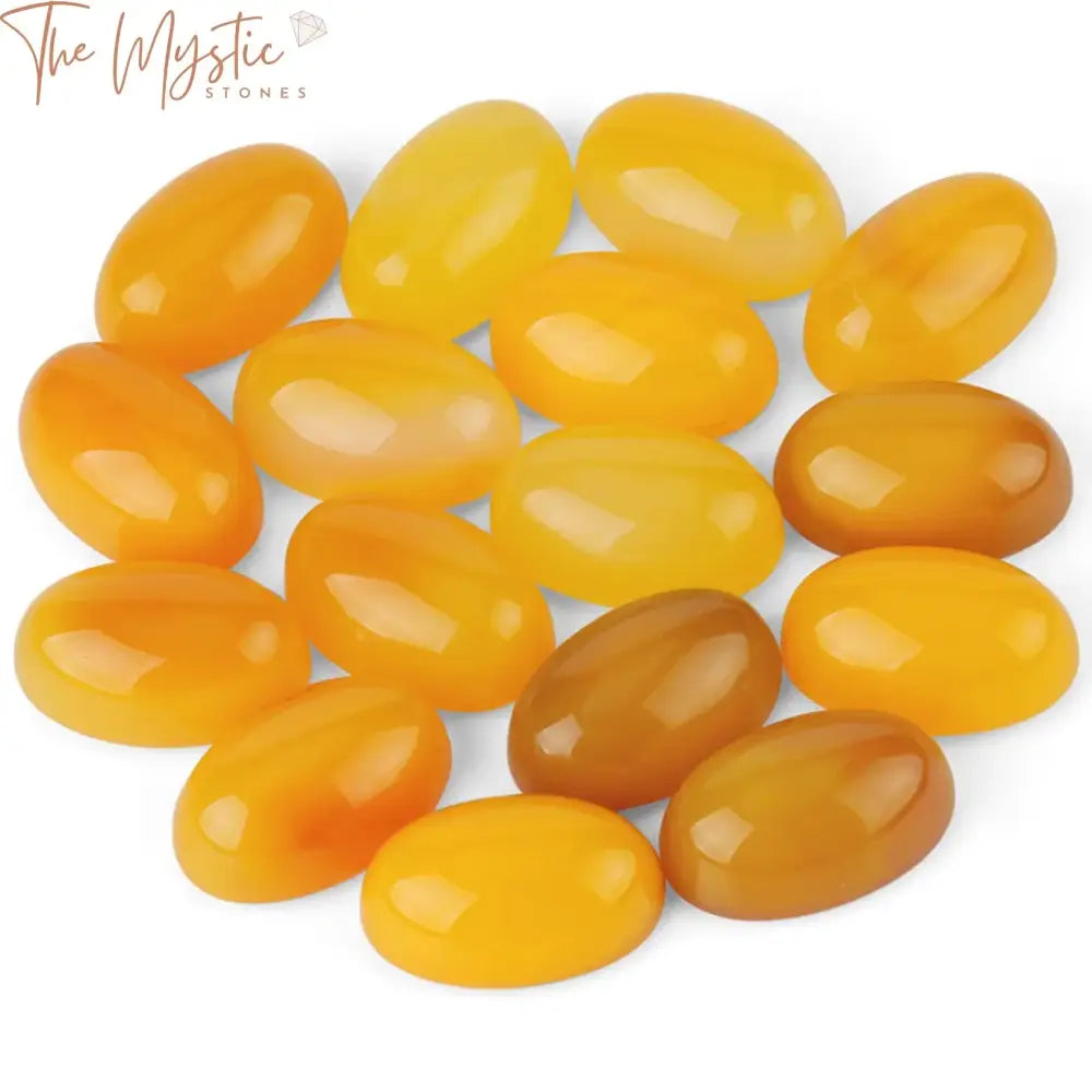 Yellow Onyx Oval Cabochon 20X30Mm