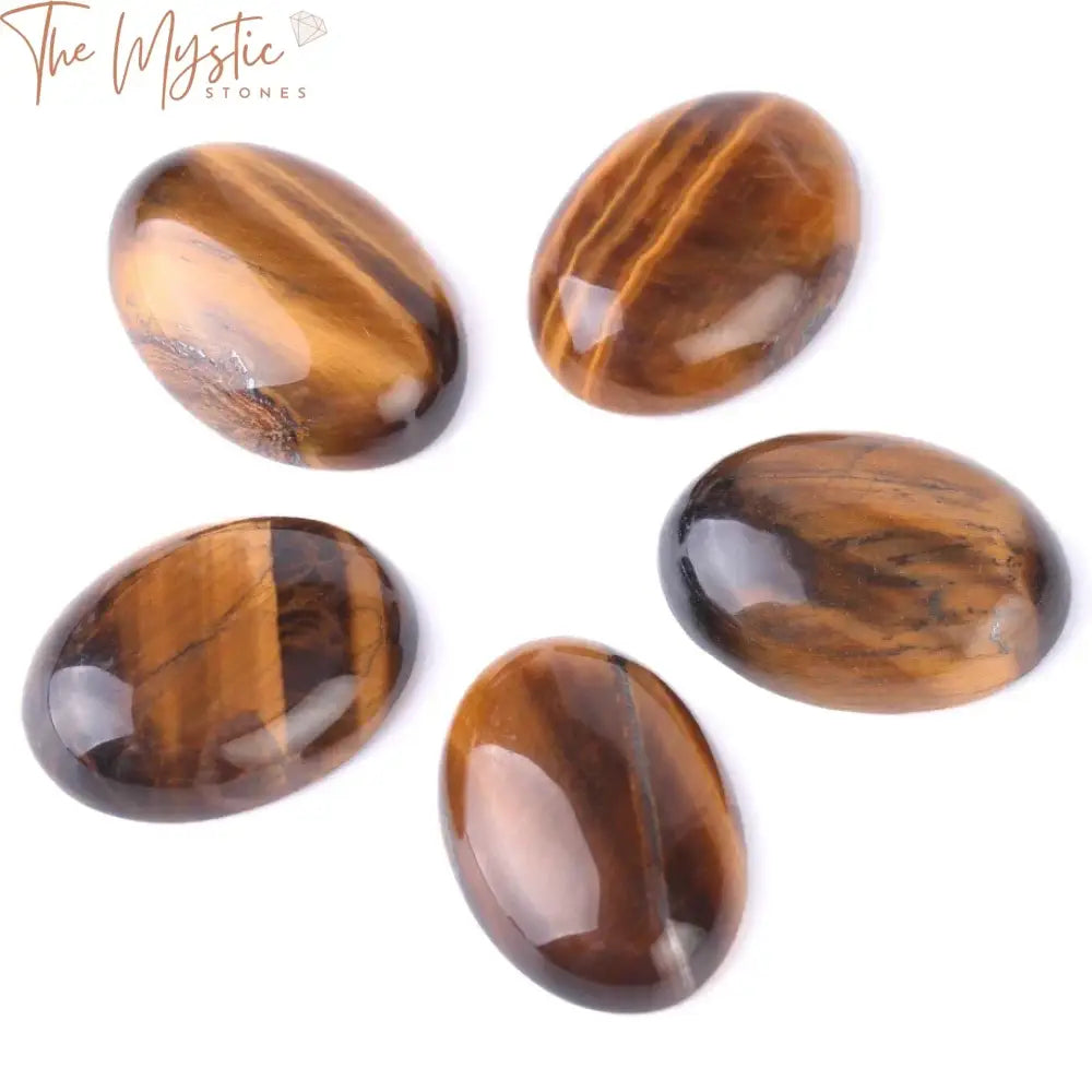 Yellow Tiger Eye Cabochon Bead