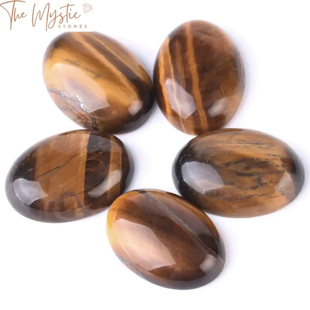 Yellow Tiger Eye Cabochon Bead