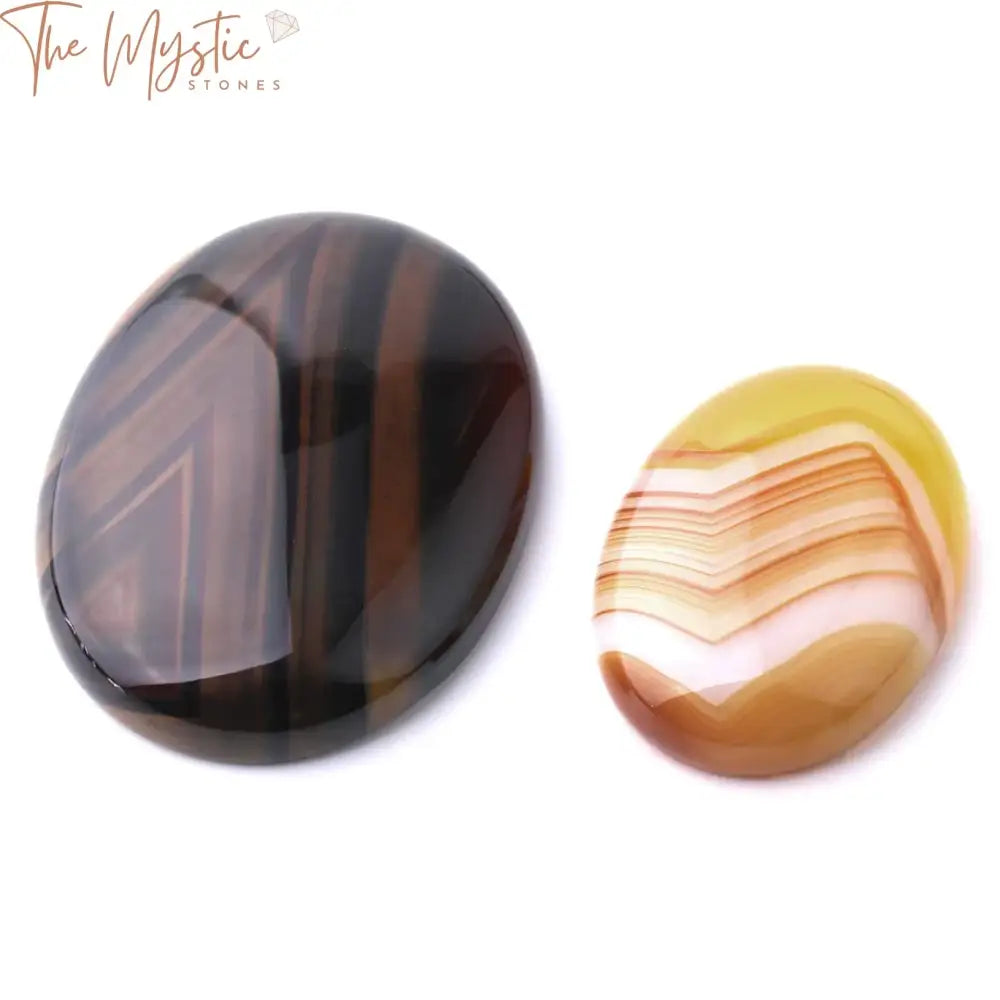 Yellow Vein Agate Cabochon Beads 22X30Mm & 30X40Mm