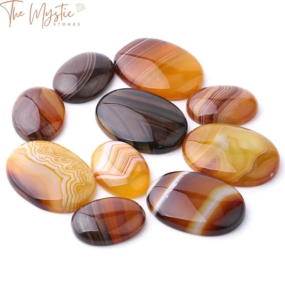 Yellow Vein Agate Cabochon Beads 22X30Mm & 30X40Mm