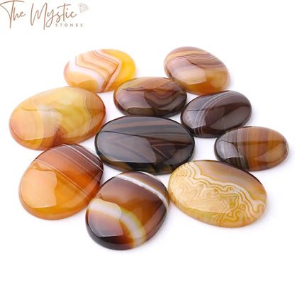 Yellow Vein Agate Cabochon Beads 22X30Mm & 30X40Mm