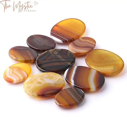 Yellow Vein Agate Cabochon Beads 22X30Mm & 30X40Mm