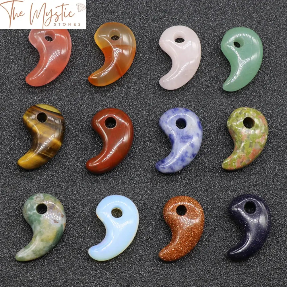 Yin Yang Magatama Stone Pendant