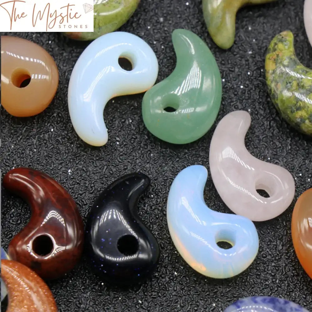 Yin Yang Magatama Stone Pendant