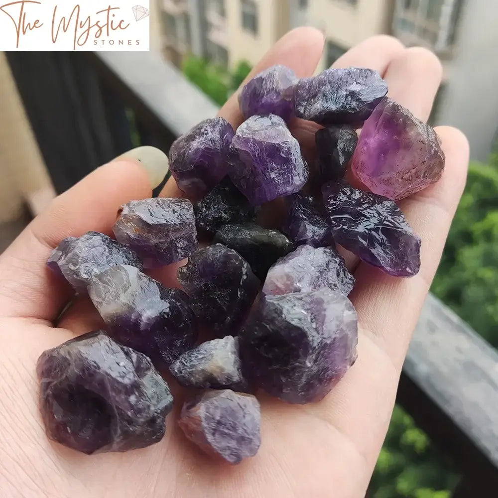 Zambian Dark Purple Amethyst Raw Crystal